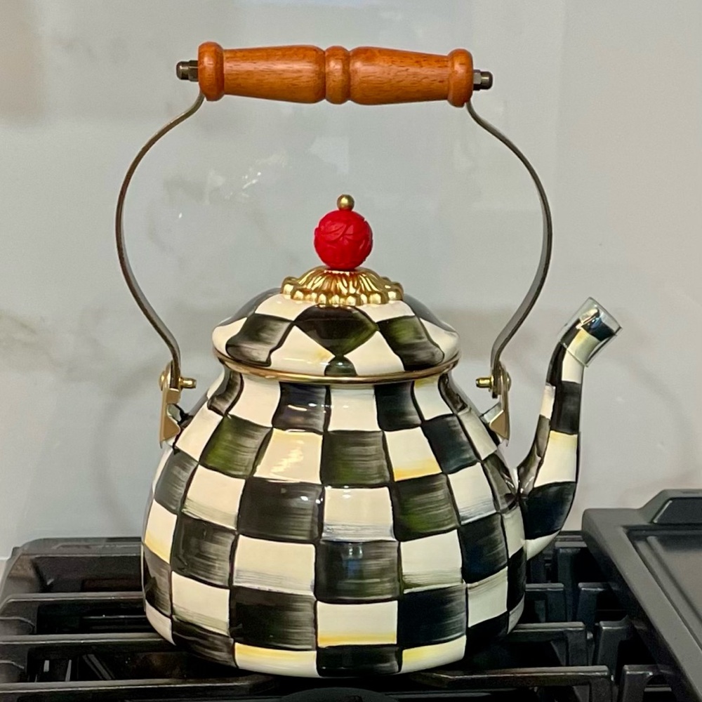 Mackenzie-Childs Courtly Check Kettle